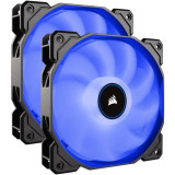 Cooler carcasa AF140 LED Low Noise Cooling Fan, 1200 RPM, Dual Pack - Blue, Corsair