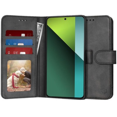 Husa pentru Xiaomi Redmi Note 13 Pro 5G / Poco X6 - Techsuit Diary Book - Black foto