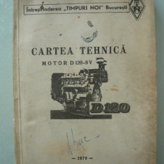 MOTOR D 120-8V - CARTEA TEHNICA - 1979
