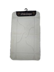 Set covorase baie 3 piese antiderapante Model Abstract , Crem 50x80cm
