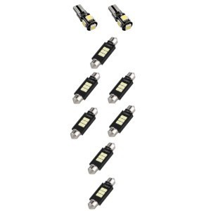 Pachet 9 Becuri LED Interior VW Touran 2003-2010 foto