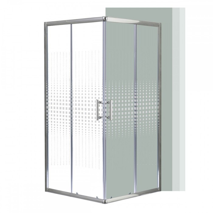 Cabină de duș pătrată Spirit Matrix 80x80