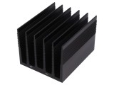 Radiator Extrudat cu Aripioare Negru 100x82x69mm