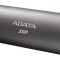 SSD. extern ADATA SE760, 512GB, USB 3.2 Type-C, R/W: 1000MB/s, gri TITANIUM, &quot;ASE760-512GU32G2CT&quot; (timbru verde 0.18 lei)