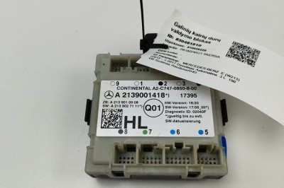 Modul de control ușă st&amp;acirc;nga spate MERCEDES-BENZ E W213 2017 OEM: A2139001418,A2139010908,A2139027111 30481810 foto