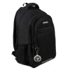 Ghiozdan rucsac scolar 22L, negru, cu breloc , dimensiuni 45x28x16cm