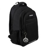 Cumpara ieftin Ghiozdan rucsac scolar 22L, negru, cu breloc , dimensiuni 45x28x16cm