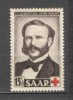Saarland.1953 Crucea Rosie-125 ani nastere H.Dunant PREMIUL NOBEL SS.527, Nestampilat