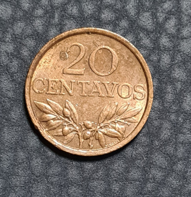 Portugalia 20 centavos 1972 foto