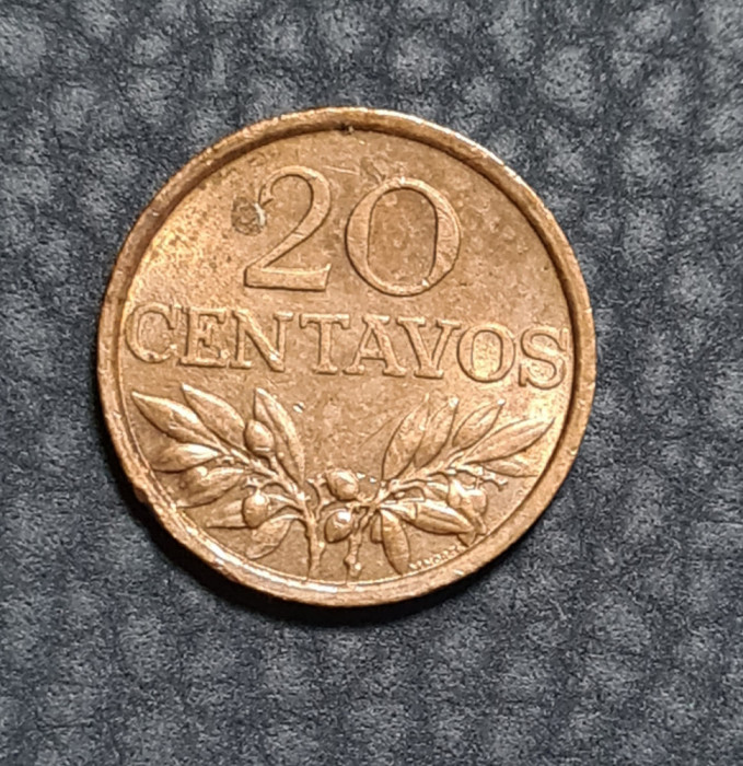 Portugalia 20 centavos 1972