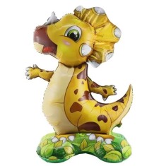Balon folie cu suport, figurina Dinozaur, 60 cm, Ropet