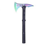 Topor SOG Foxter, otel inoxidabil, maner anti-alunecare, 41 cm, husa lama, curcubeu