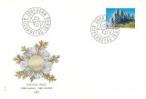 ALPII ELVETIENI TIMBRU SPECIAL SEC DIN ELVETIA 1969 FDC COVER POZA IN RELIEF, Europa, Organizatii internationale