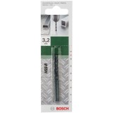 Bosch 2609255005 - Set burghie metal HSS-R 3.2 mm tija cilindrica 2 bucati