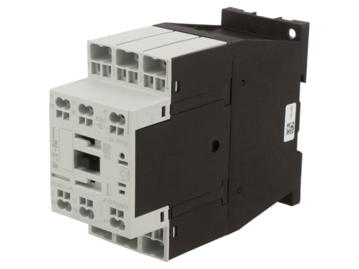 Contactor 3P 24VDC 25A NO NC