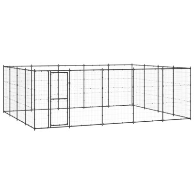 vidaXL Padoc pentru c&amp;acirc;ini de exterior, 24,2 m&amp;sup2;, oțel foto