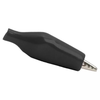 Clema crocodil mini 28mm 5A negru foto