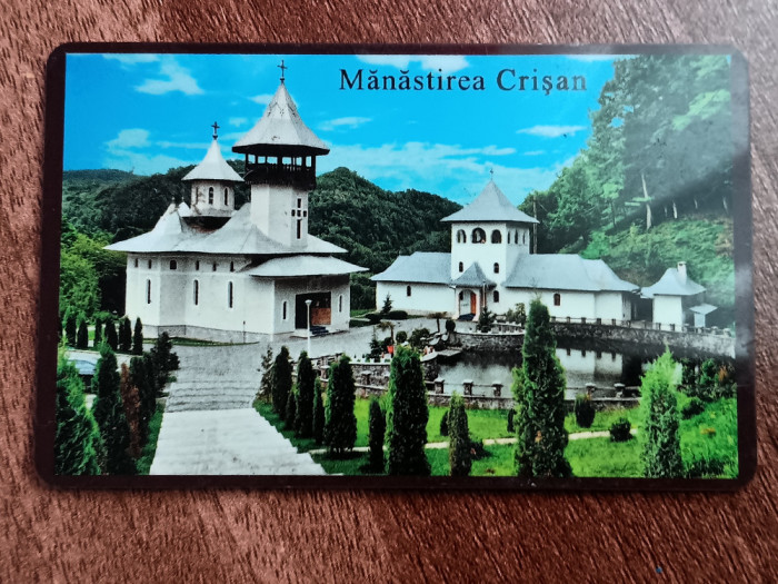 M3 C3 - Magnet frigider - tematica turism - Manastirea Crisan - Romania 68