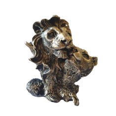 Statueta decorativa, Lei, Argintiu, 14 cm, XQ4001