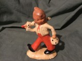 Vintage / Design - Statueta / Figurina / Bibelou din ceramica realizat manual anii 60-70 !