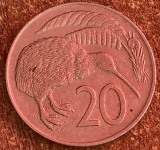 C50 - Moneda foarte veche - Noua Zeelanda - 20 centi - 1971