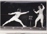 Bnk foto Scrima - Olga Szab&oacute; vs Ecaterina Orb, Alb-Negru, Romania de la 1950, Sport