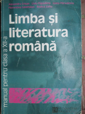 Limba si literatura romana. Manual clasa a 12-a foto