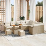 VidaXL Set de canapele pentru grădină 12 pcs Bej, crem 90 x 55 x 71 cm