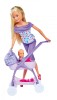 Papusa Steffi Love cu Bebelus si Carucior, 29 cm, Accesorii, Pentru Fete, 3 ani+