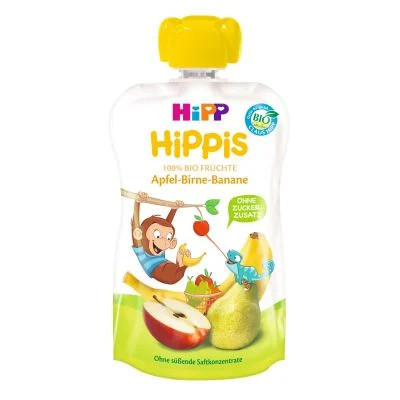 PIURE DE FRUCTE &quot;HIPPIS&quot; (mar-para-banana) ECO 100gr HIPP
