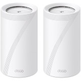 Sistem Mesh Wi-Fi TP-Link Deco BE85(2-pack), BE19000, Tri-Band, Wi-Fi 7, MLO, HomeShield, 2 porturi 2.5G, port 10G, 1 port SFP+ 10G, cu acoperire pent