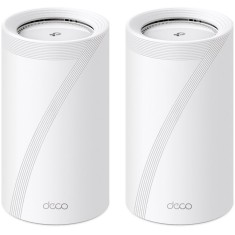 Sistem Mesh Wi-Fi TP-Link Deco BE85(2-pack), BE19000, Tri-Band, Wi-Fi 7, MLO, HomeShield, 2 porturi 2.5G, port 10G, 1 port SFP+ 10G, cu acoperire pent