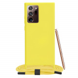 Cumpara ieftin Husa pentru Samsung Galaxy Note 20 Ultra 4G / Note 20 Ultra 5G, Techsuit Crossbody Lanyard, Yellow