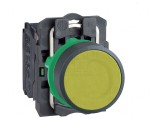Comutator apăsare 22mm 1NO galben