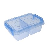 Caserola compartimentata, Mara, plastic, dreptunghiulara, albastru, 0.5 L