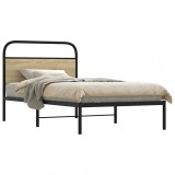 VidaXL Cadru pat fără saltea stejar sonoma, 90x200 cm, lemn prelucrat