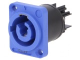 Conector circular mamă CLIFFCON-P 20A 250VAC albastru IP65