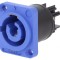 Conector circular mamă CLIFFCON-P 20A 250VAC albastru IP65