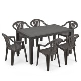 Set de mobilier de grădină Leano 6+1