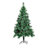 Brad de craciun artificial tip pin nins, 150 cm, suport metalic inclus, verde