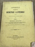 L. CRT Regalista - Operele lui Demetriu Cantemiru - Bucuresci