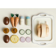 eliNeli Wooden Food with Chicken jucarie din lemn pentru copii 18m+ 1 buc