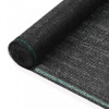 Gossi plasa teren de tenis, negru, 1x100 m, hdpe