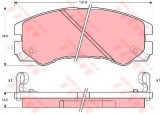 Set placute frana,frana disc ISUZU TROOPER (UB) (1991 - 2000) TRW GDB1186