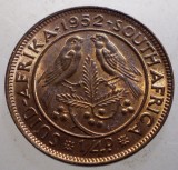 J.319 AFRICA DE SUD SOUTH AFRICA GEORGE VI 1/4 PENNY 1952 XF/AUNC