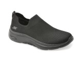 Pantofi sport SKECHERS negri, GO WALK ARCH FIT 2.0, din material textil