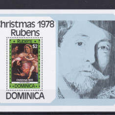 DB1 Pictura Dominica Rubens Craciun 1978 SS + set MNH