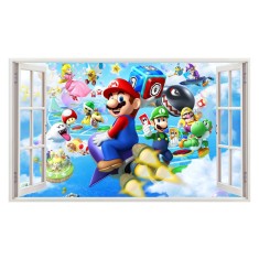 Sticker decorativ, Mario, Albastru,1365STK-4