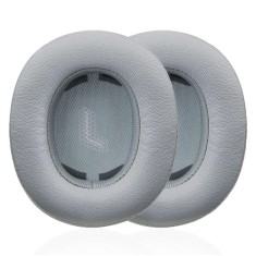 Set 2 bureti pentru casti JBL E55BT Over-Ear Wireless, Spuma cu memorie, Piele ecologica, Gri