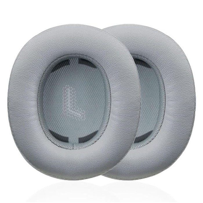 Set 2 bureti pentru casti JBL E55BT Over-Ear Wireless, Spuma cu memorie, Piele ecologica, Gri